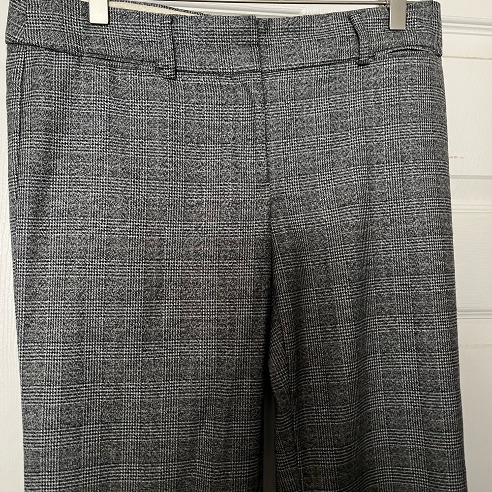 LOFT Black and White Marisa Trousers